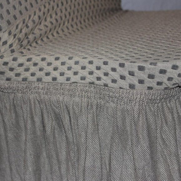 SET OF 2 CARTER STRETCH SLIPCOVERS DINING KITCHEN CHAIR COVERS 11” RUFFLE SKIRT - Picture 4 of 8